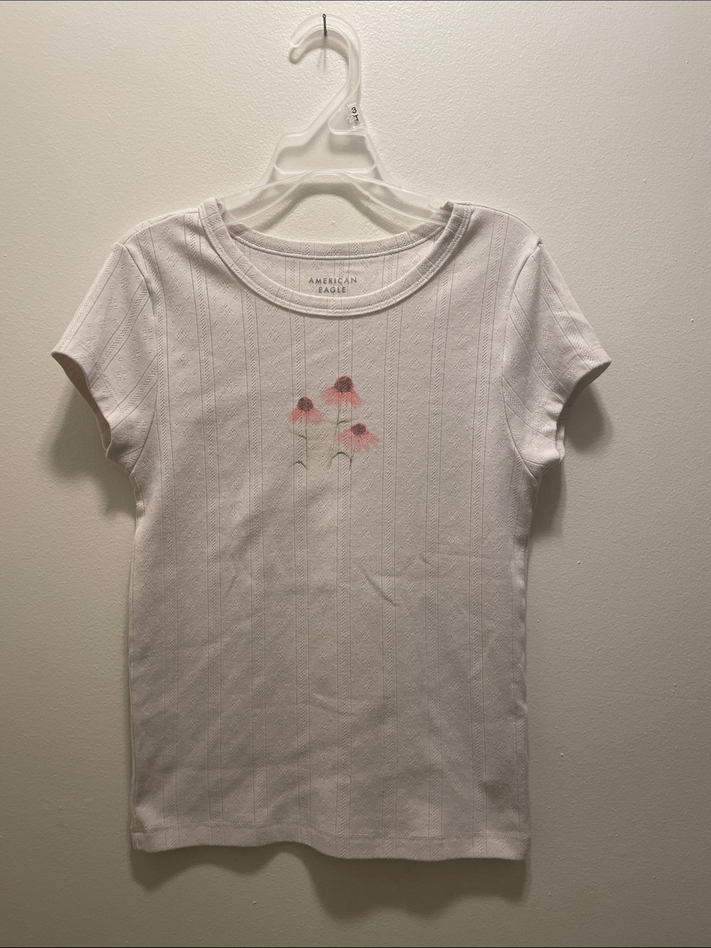 American Eagle ribbed graphic tee